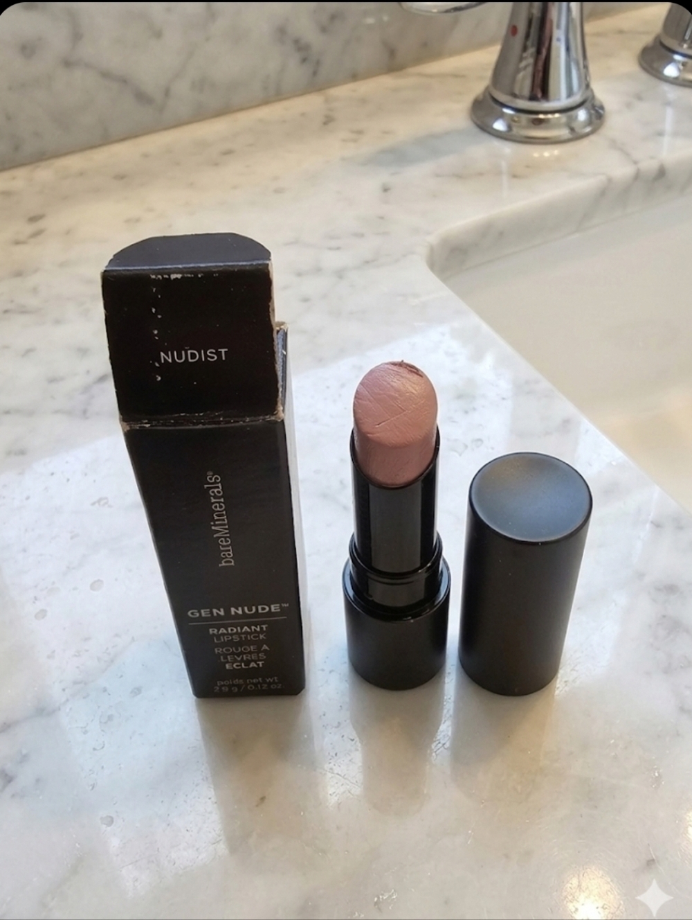 bareMinerals GEN NUDE Radiant Lipstick - Nudist ☆ Read Description ☆